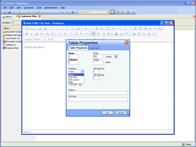 Screen image of this step