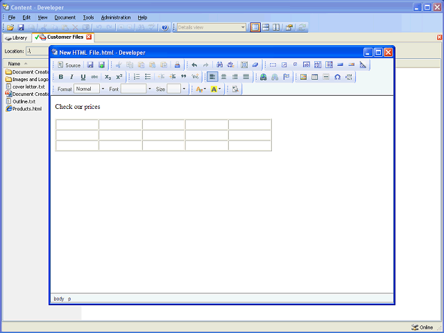 Screen image of this step