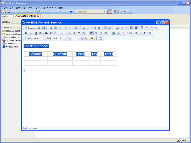 Screen image of this step