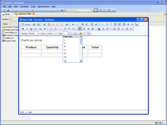 Screen image of this step
