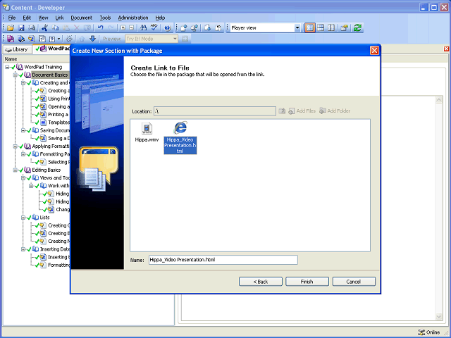 Screen image of this step