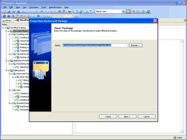 Screen image of this step