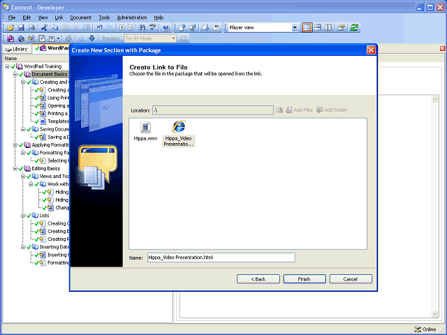 Screen image of this step