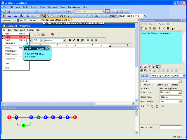 Screen image of this step