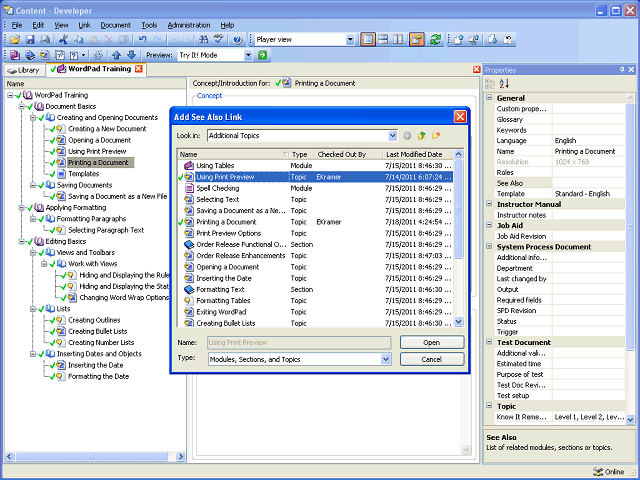Screen image of this step