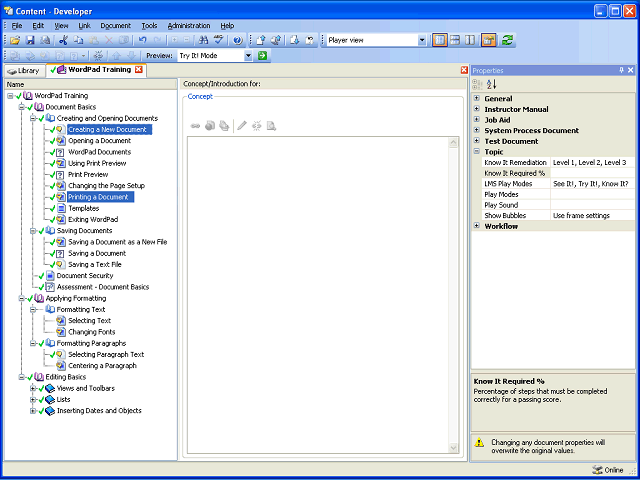 Screen image of this step