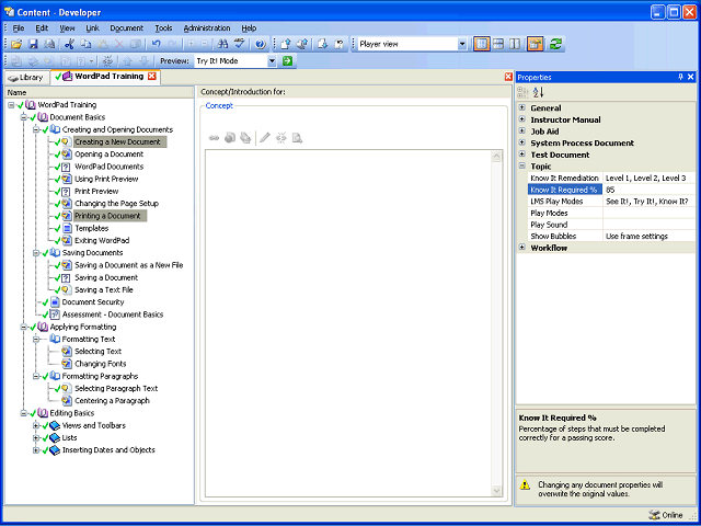 Screen image of this step