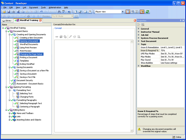 Screen image of this step
