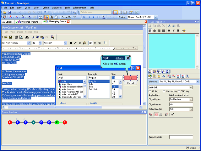 Screen image of this step