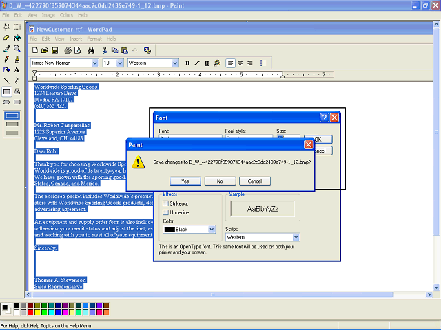 Screen image of this step