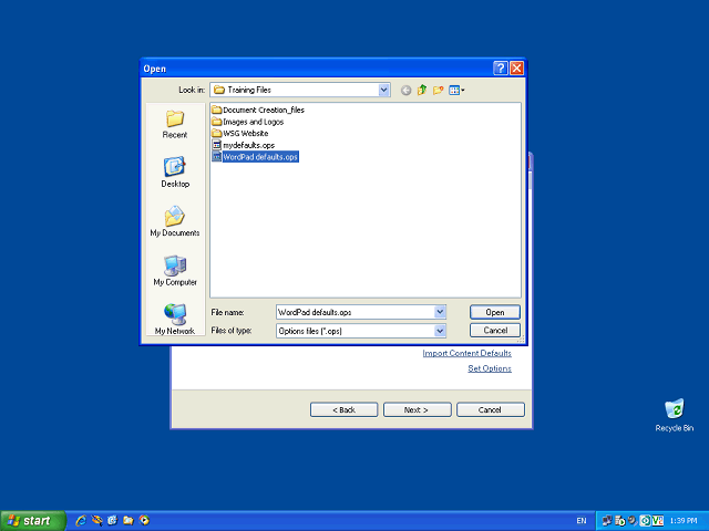 Screen image of this step