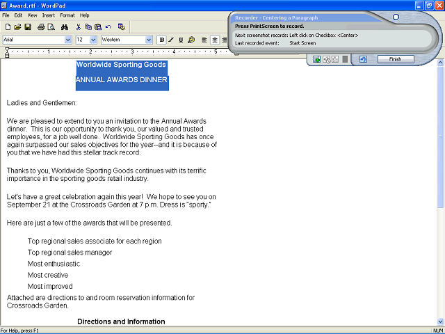 Screen image of this step