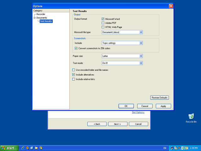 Screen image of this step
