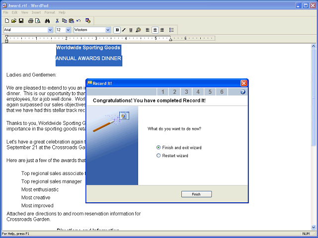 Screen image of this step