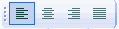 Alignment Text: Left, Centered, Right, Justified toolbar icons.