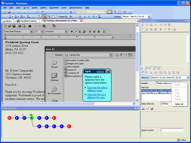 Screen image of this step