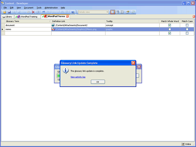 Screen image of this step