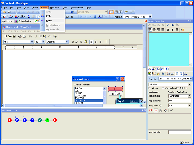 Screen image of this step