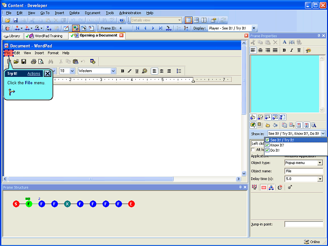 Screen image of this step