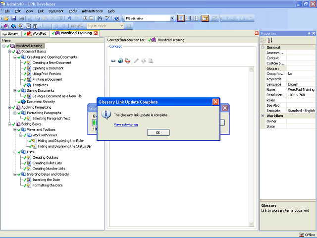 Screen image of this step