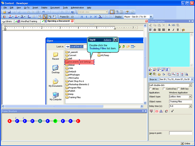 Screen image of this step