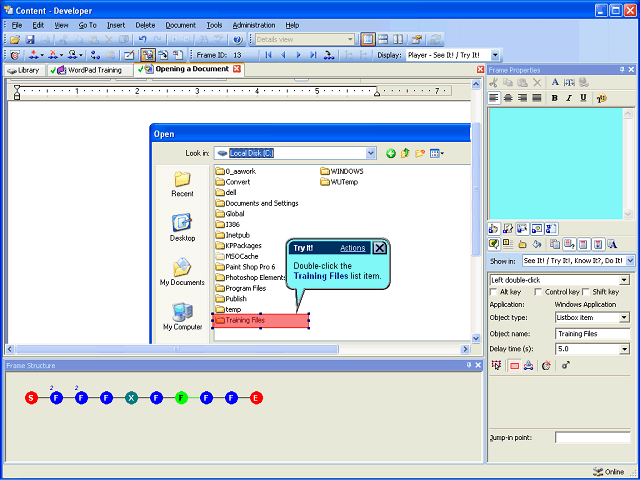 Screen image of this step