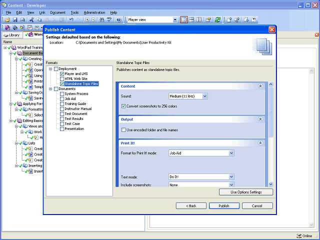 Screen image of this step