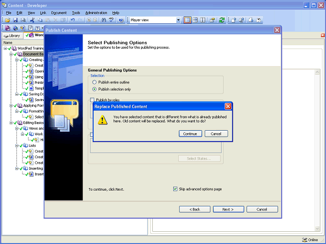 Screen image of this step