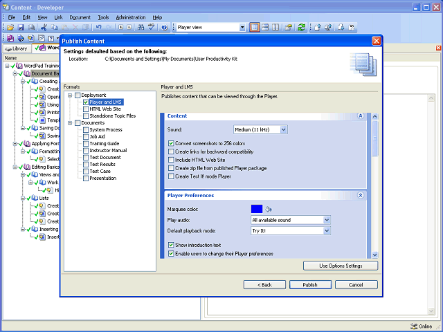 Screen image of this step
