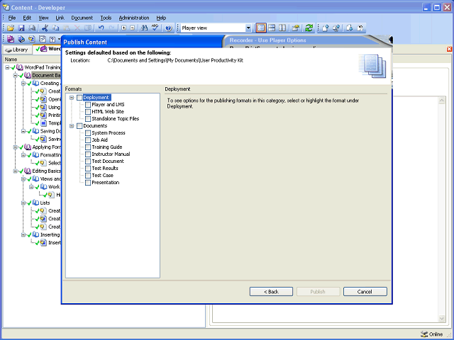 Screen image of this step