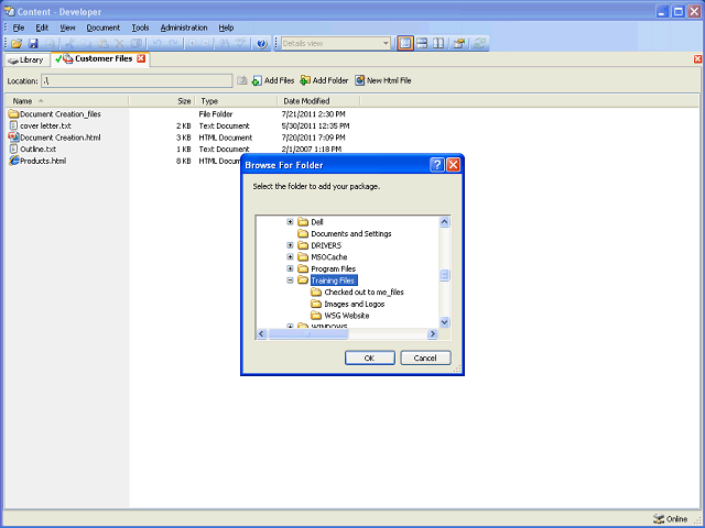 Screen image of this step