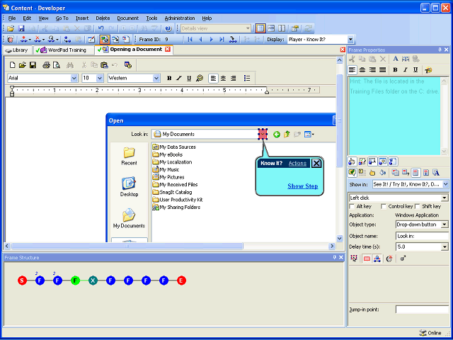 Screen image of this step