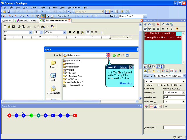 Screen image of this step