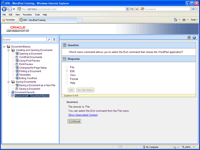 Screen image of this step