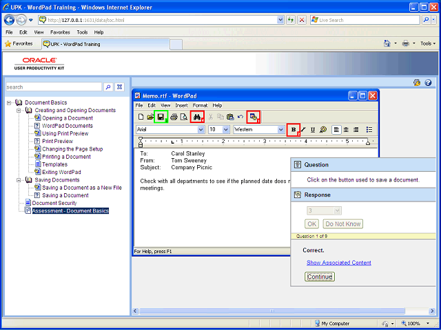 Screen image of this step
