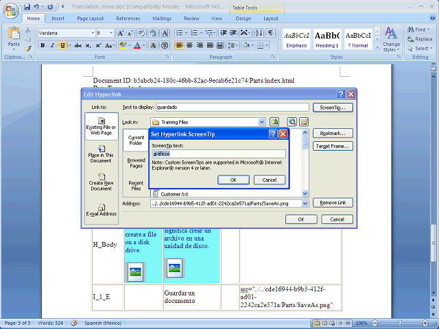 Screen image of this step