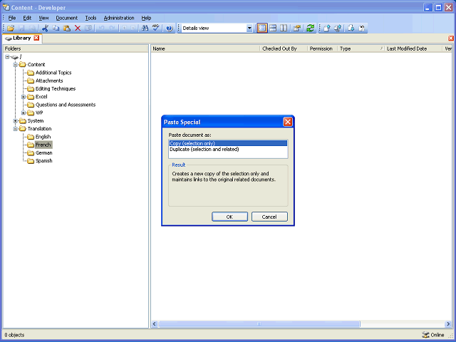 Screen image of this step