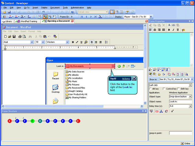 Screen image of this step