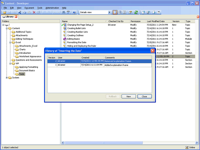 Screen image of this step