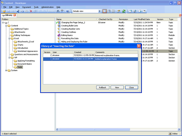 Screen image of this step