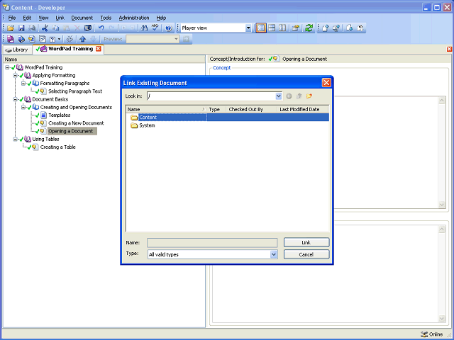 Screen image of this step