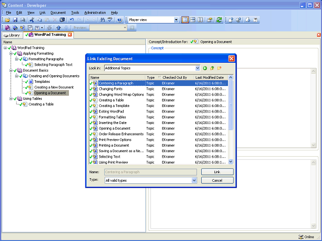 Screen image of this step