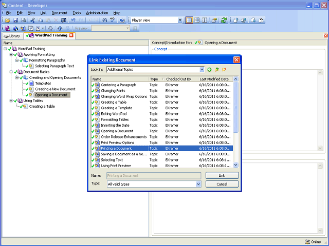 Screen image of this step