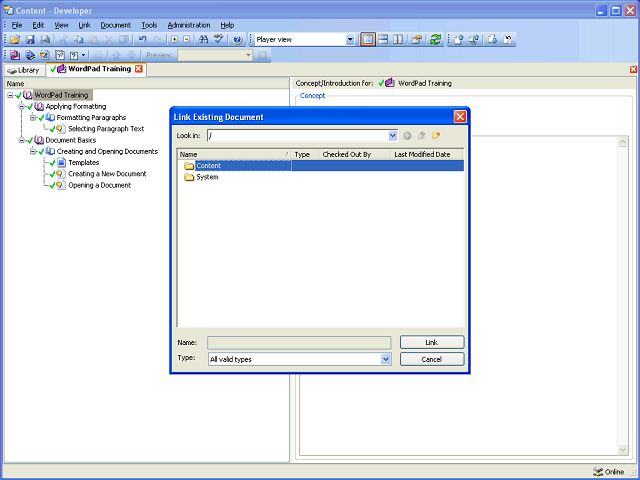 Screen image of this step