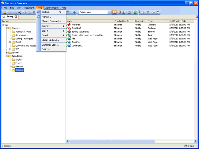 Screen image of this step