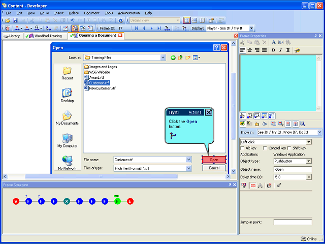 Screen image of this step