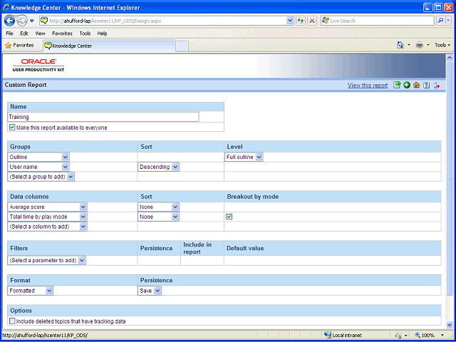 Screen image of this step