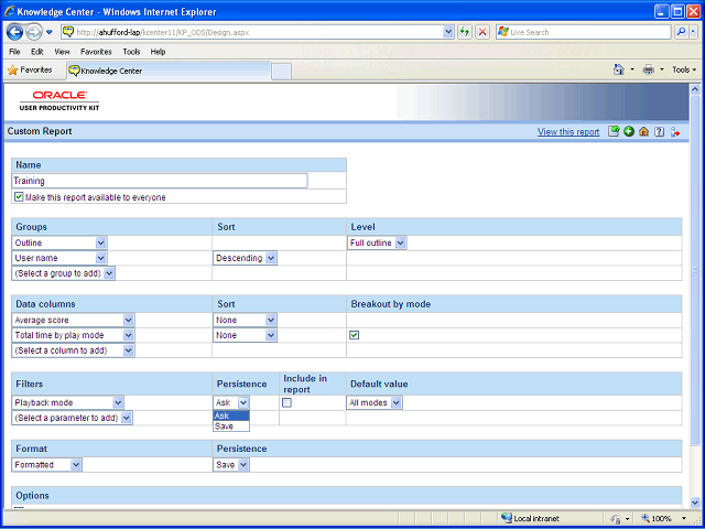 Screen image of this step