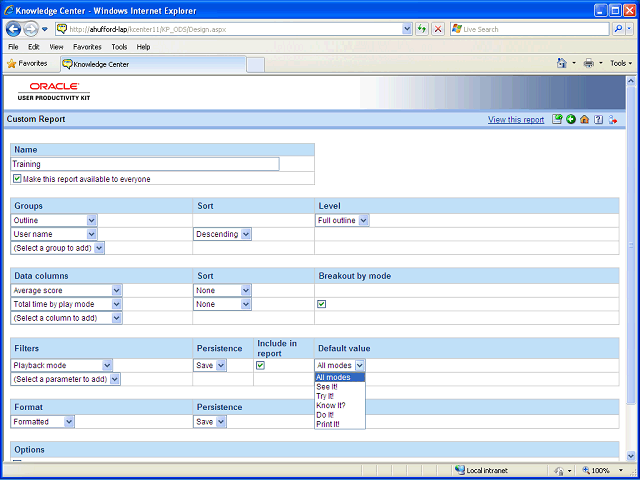 Screen image of this step