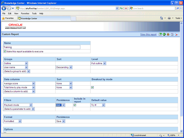 Screen image of this step